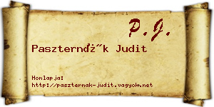 Paszternák Judit névjegykártya